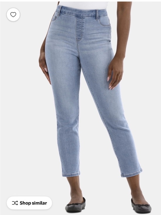 Time and Tru Denim - Time and Tru Women's High Rise Straight Leg Denim Jegging size M 8/10